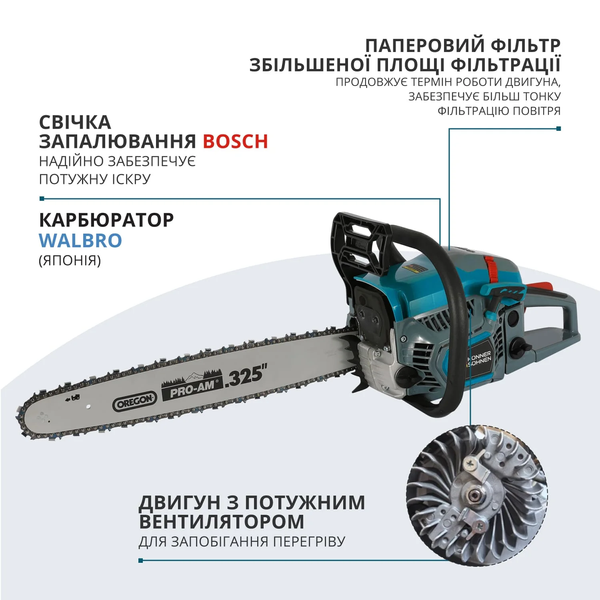 Бензопила Konner&Sohnen KS CS31G-18-1 727734 фото