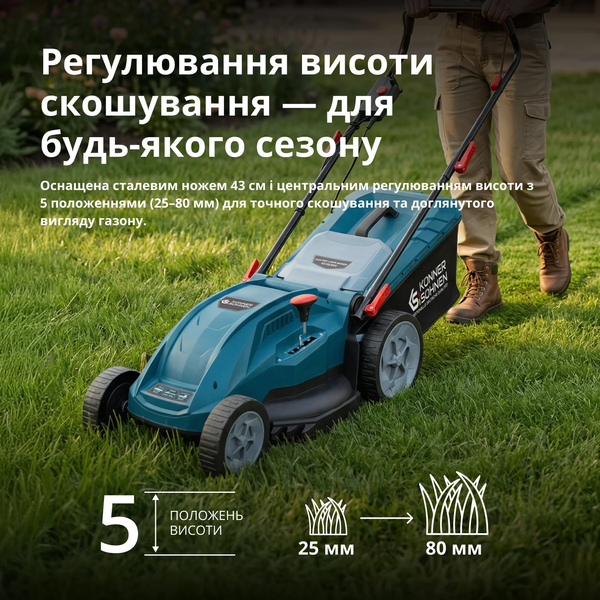 Газонокосилка электрическая Konner&Sohnen KS 43LM20 732740 фото