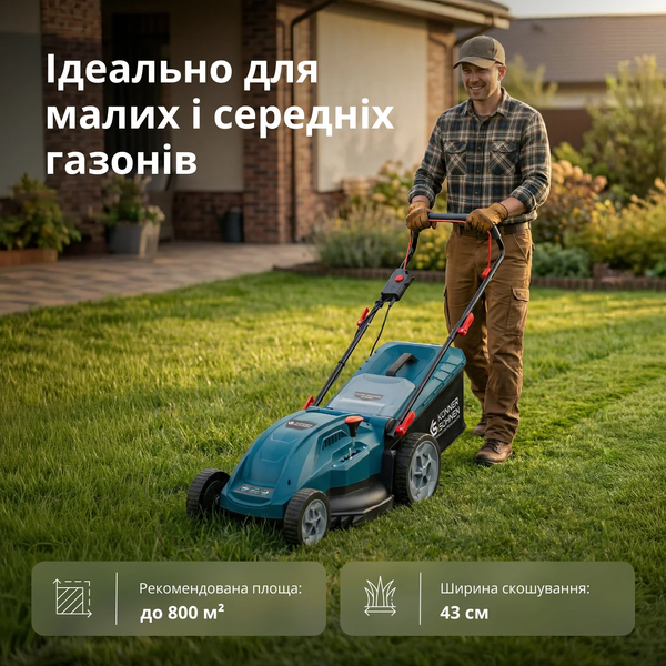 Газонокосилка электрическая Konner&Sohnen KS 43LM20 732740 фото