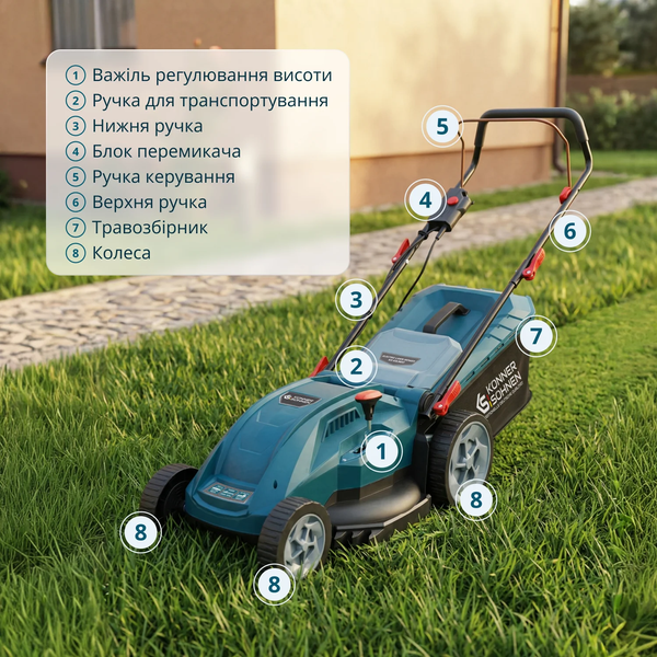 Газонокосилка электрическая Konner&Sohnen KS 43LM20 732740 фото