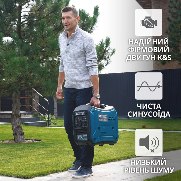 Инверторный газобензиновый генератор Konner&Sohnen KS 2000iG S 725571 фото