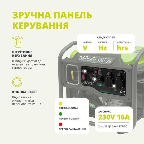 Инверторный генератор Konner&Sohnen KSB 55i 732894 фото