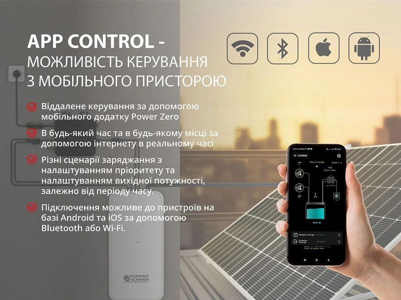 Балконна сонячна система Konner&Sohnen KS SBS800-SET4 732133 фото