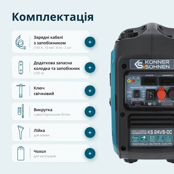 Генератор постоянного напряжения Konner&Sohnen KS 24VS-DC 732069 фото