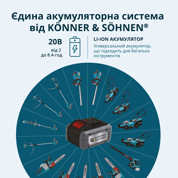 Тример акумуляторний Konner&Sohnen KS BCT-40V (без АКБ та ЗП) 727643 фото