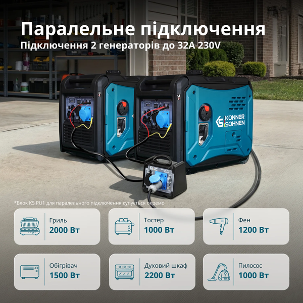 Инверторный генератор Konner&Sohnen KS 6000iE S 725674 фото