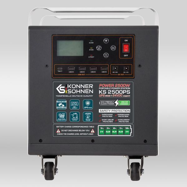 Портативна зарядна станція Konner&Sohnen KS 2500PS 728095 фото