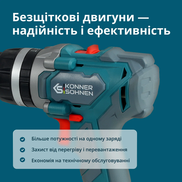 Набор аккумуляторных инструментов Konner&Sohnen KS IDISD 20V SET 2 PLUS 732654 фото