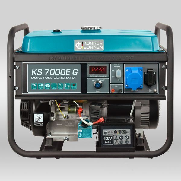 Газобензиновий генератор Konner&Sohnen KS 7000E G 725559 фото